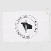 Maine Golf Towel State Personalized Golfhanddoek (Horizontaal)