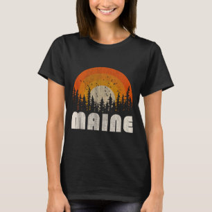 Maine - grappige natuur vintage wandelen 60s 70s 8 t-shirt