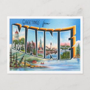 Maine Greetings uit de VS Briefkaart
