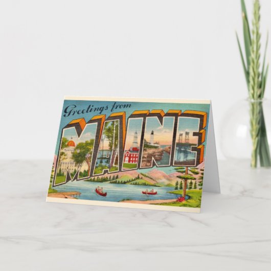 Maine Groet Kaart (Voorkant)