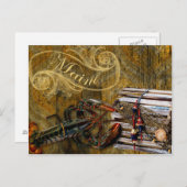 Maine grunge lobster briefkaart (Voorkant / Achterkant)