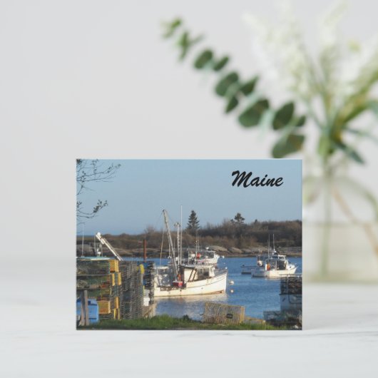Maine Harbour Briefkaart (Staand voorkant)