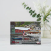 Maine Harbour Briefkaart (Staand voorkant)