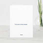 Maine Harbour Docks Rustic Blue Birthday Kaart (Achterkant)