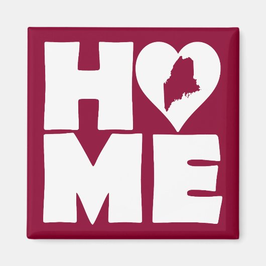 Maine Home Heart State Koelkastmagneet Magneet (Voorkant)