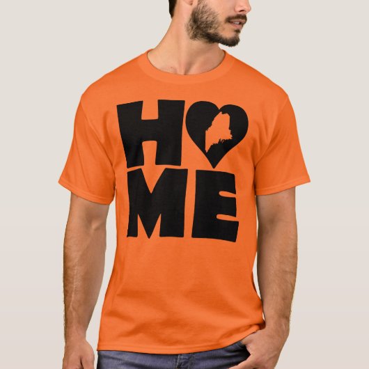 Maine Home Heart State Tees T-Shirt (Voorkant)