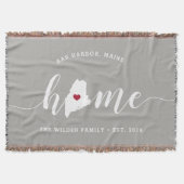 Maine Home State Gepersonaliseerd Deken (Voorkant)
