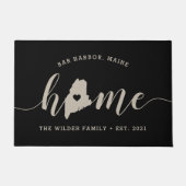 Maine Home State Gepersonaliseerd Deurmat (Voorkant)