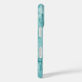 Maine Home State Turquoise hout look Case-Mate iPhone Case (Achterkant / Rechts)