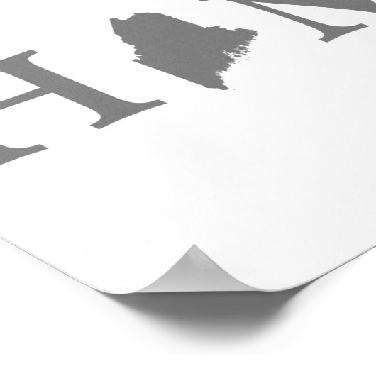 Maine Home State Word Art Poster (Hoek)