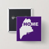 Maine Home weg van State Button Badge Pin (Voorkant /achterkant)