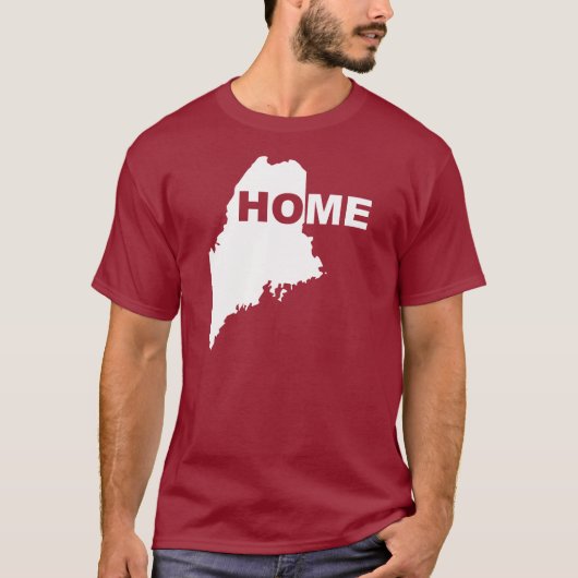 Maine Home weg van State T-Shirt T - shirts (Voorkant)