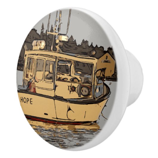 MAINE - HOOP KERAMISCHE KNOP (Rechts)