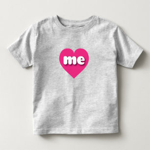 Maine hot roze hart - Ik hou van me Kinder Shirts