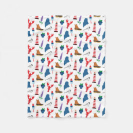 Maine Icons Fleece Deken