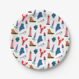 Maine Icons Papieren Bordje