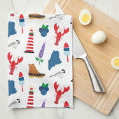 Maine Icons Theedoek (Quarter Fold)