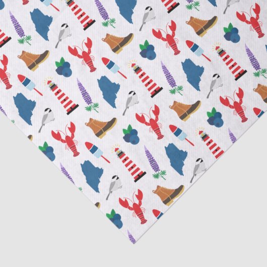 Maine Icons Tissuepapier (Detail)