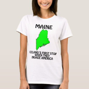 Maine - IJslands eerste stop als ze de VS binnenva T-shirt