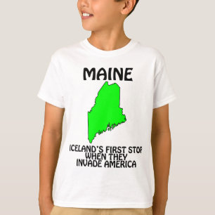 Maine - IJslands eerste stop als ze de VS binnenva T-shirt