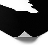 Maine in White en Black Poster (Hoek)