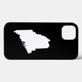 Maine in wit en zwart Case-Mate iPhone case (Achterkant (horizontaal))