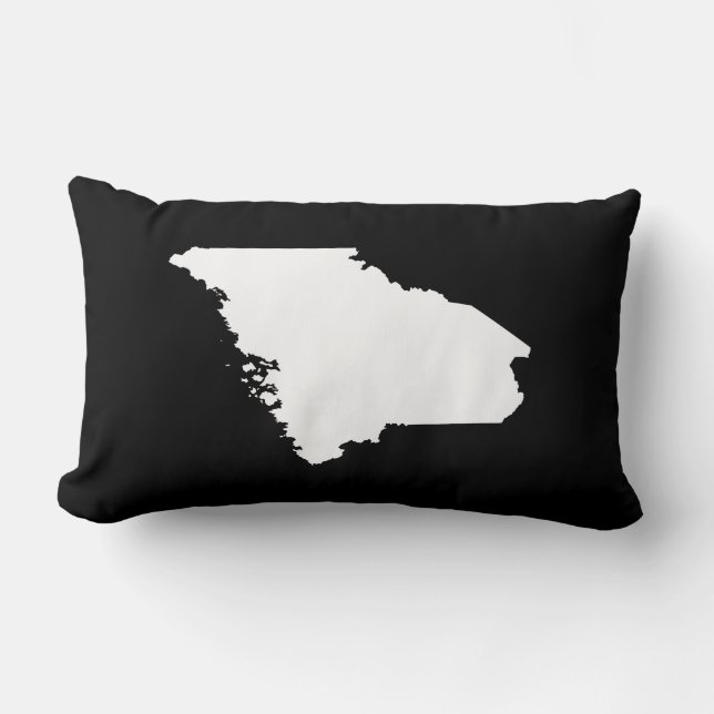 Maine in wit en zwart kussen (Voorkant)