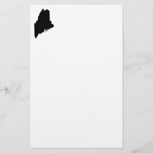 Maine in zwart en wit briefpapier