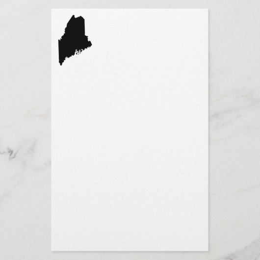 Maine in zwart en wit briefpapier (Voorkant)