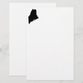 Maine in zwart en wit briefpapier (Voorkant / Achterkant)