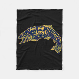 Maine jacht- en vislodge - Lake Parlin Vint Fleece Deken