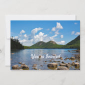 Maine Jordan Pond Photo Birthday Kaart (Voorkant)