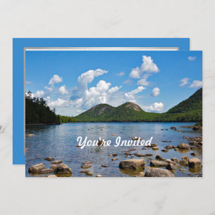 Maine Jordan Pond Photo Birthday Kaart