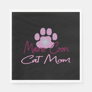 Maine kattenmoeder servet