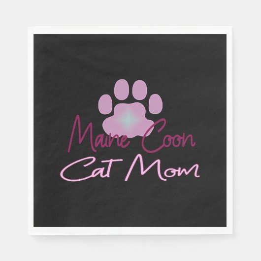 Maine kattenmoeder servet (Voorkant)