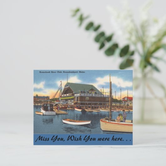 Maine, Kennebunk River Club Briefkaart (Staand voorkant)