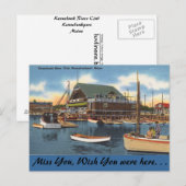 Maine, Kennebunk River Club Briefkaart (Voorkant / Achterkant)