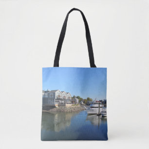 Maine Kennebunkport Boat Foto Tote Bag