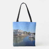 Maine Kennebunkport Boat Foto Tote Bag (Achterkant)