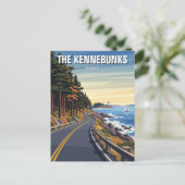 Maine Kennebunkport Kennebunks Travel Briefkaart (Staand voorkant)