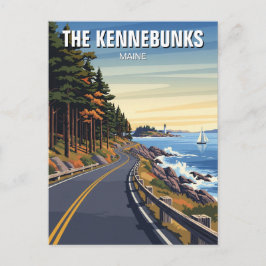 Maine Kennebunkport Kennebunks Travel Briefkaart
