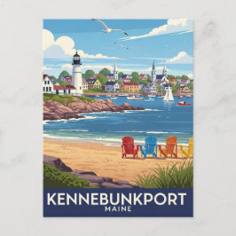 Maine Kennebunkport Travel Briefkaart