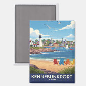 Maine Kennebunkport Travel Magneet (Voorkant / Achterkant)