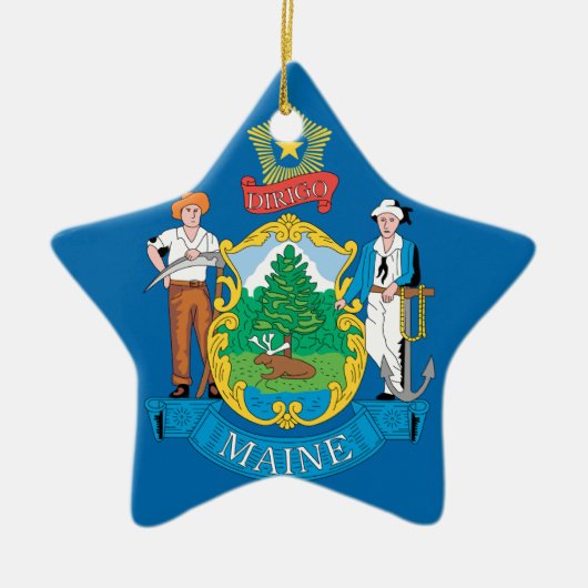 MAINE KERAMISCH ORNAMENT (Voorkant)