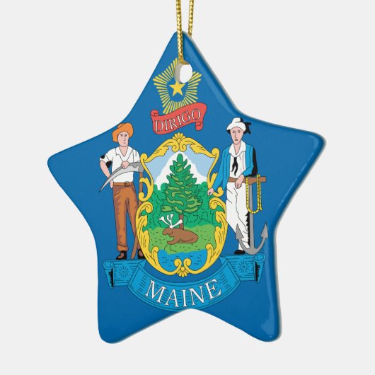 MAINE KERAMISCH ORNAMENT (Links)