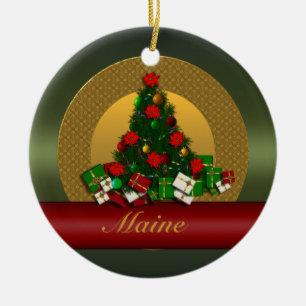 Maine kerstboomversiering keramisch ornament
