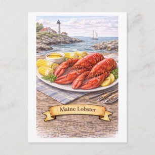 Maine-kreeft (Amerikaanse Voedsel Serie) Briefkaart