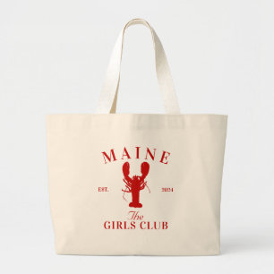 Maine kreeft Bachelorette Meisjes Club Grote Tote Bag