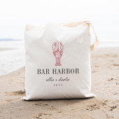 Maine kreeft bestemming bruiloft welkom tote bag