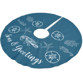 Maine kreeft en schelpen boomrok kerstboom rok